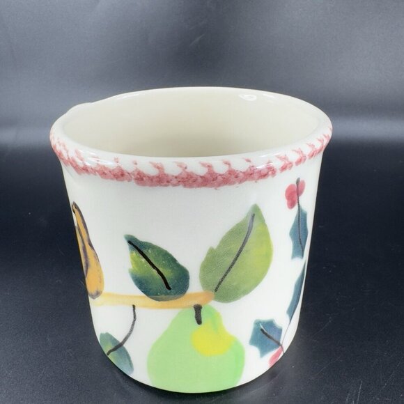 Hartstone Dove Partridge Pear Holly Bird Coffee Mug Cup Stoneware Vintage Mug - Picture 11 of 12
